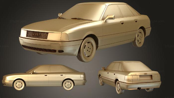 Автомобили и транспорт (Audi 80 B3 1986, CARS_0560) 3D модель для ЧПУ станка